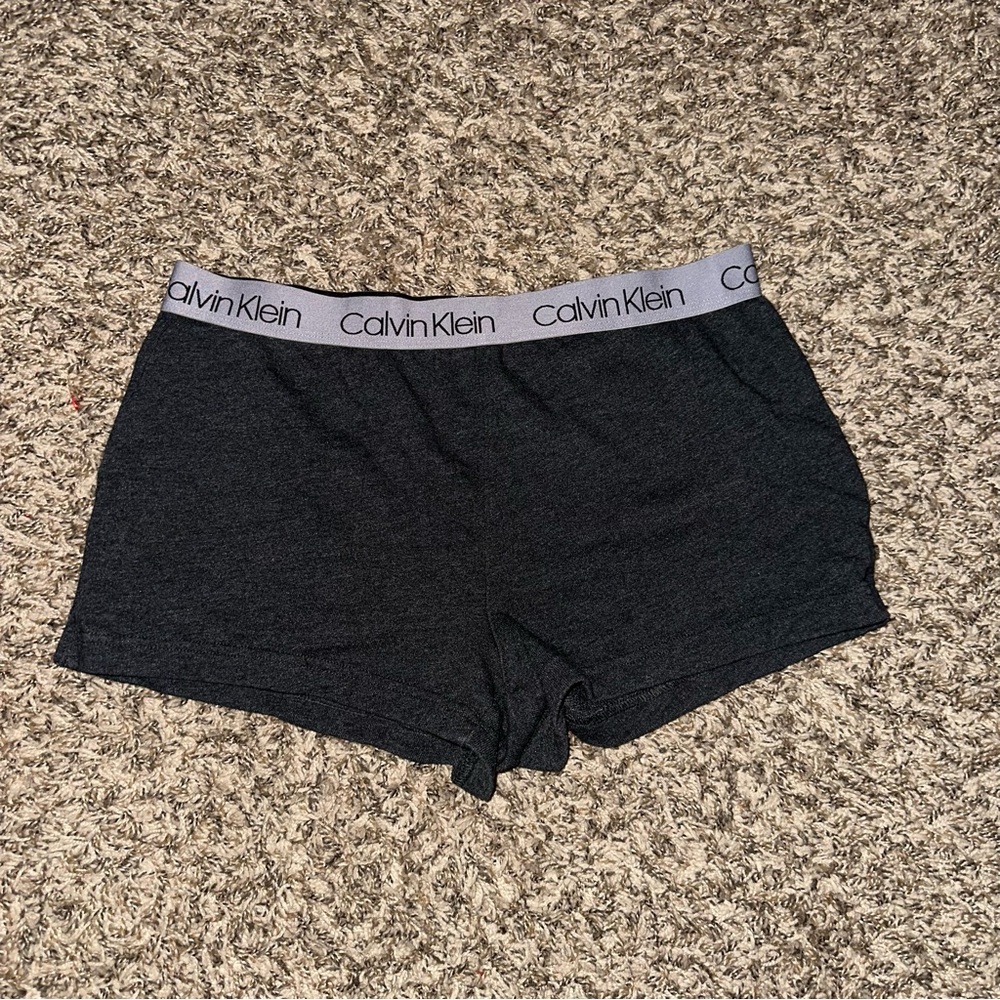 Calvin Klein Charcoal Gray Pajama Shorts